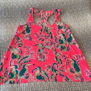 Lilly Pulitzer HOT Pink Toucan Print Tank